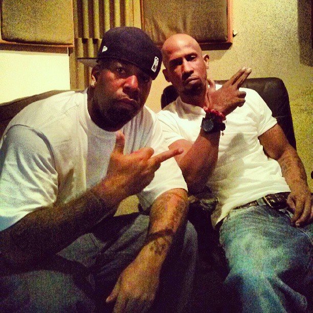 Young Noble and Hussein Fatal studio session 2013